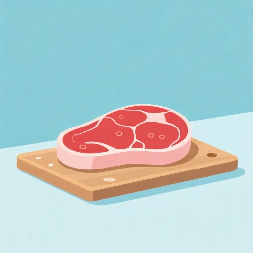 直接冲洗生肉